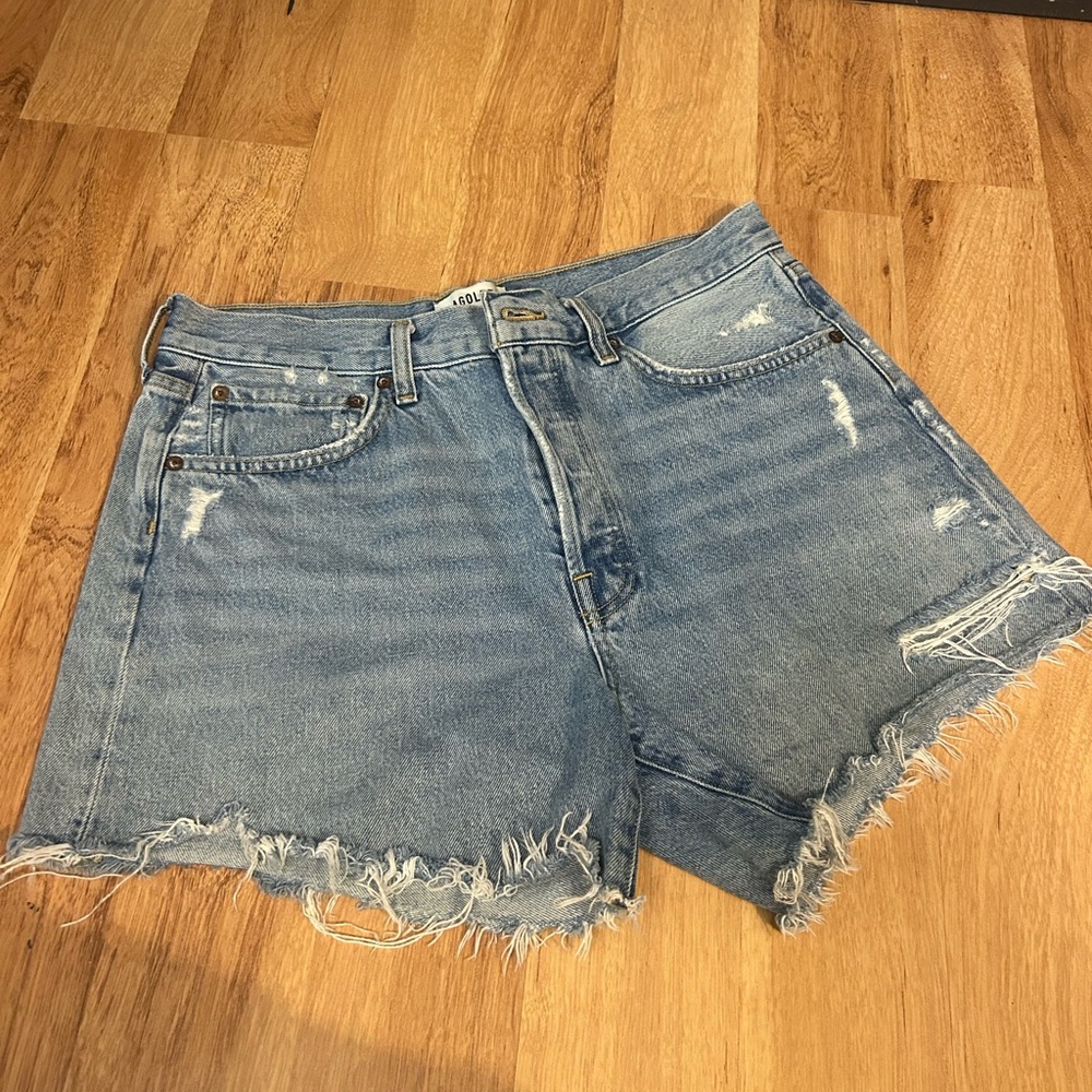 Agolde Blue Jean Shorts